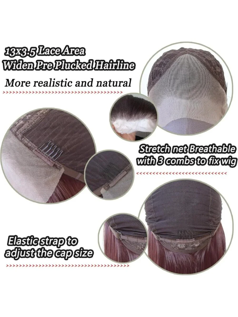 Long Straight Ash Blonde Lace Front Wig - Heat Resistant, Pre-Plucked, Natural